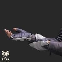 Gambar Sarung Tangan Kulit Asli Half Finger Pria Wanita Grey Black - Rexs Glove - M dari Rexs Official Kota Administrasi Jakarta Selatan 3 Tokopedia