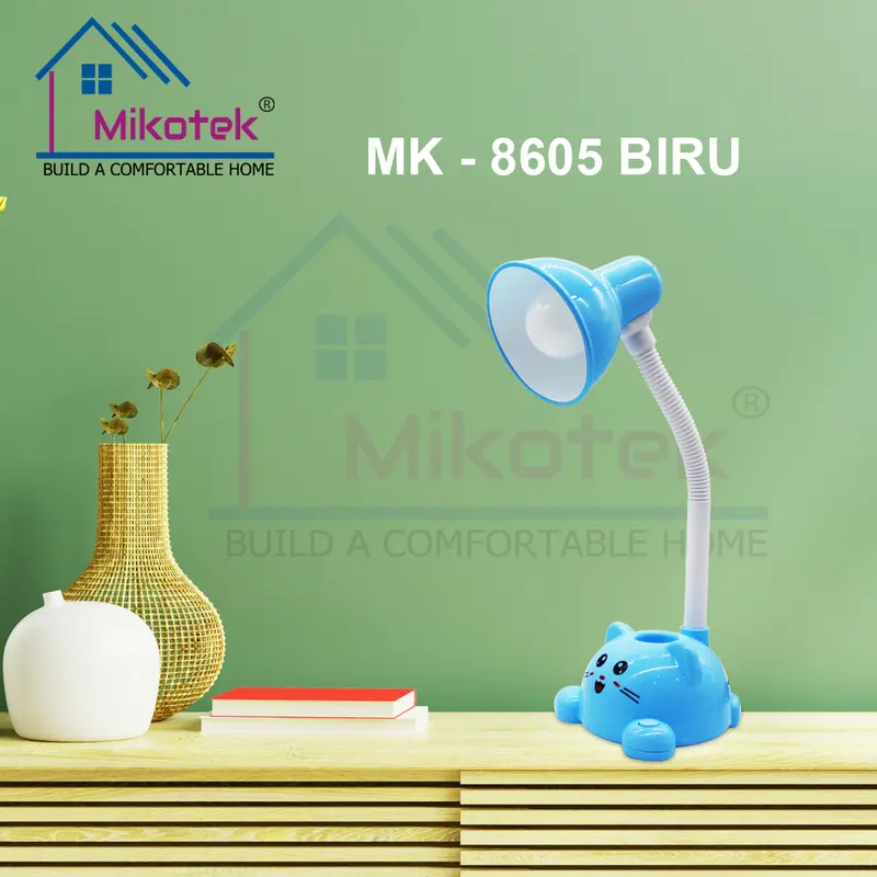 MIKOTEK LAMPU BELAJAR MODEL KUCING MK-8605 CAT DESK LAMP MK-8605 LAMPU KERJA/LAMPU LAMPU TEMPAT PENSIL LAMPU TIDUR KARAKKTER 3