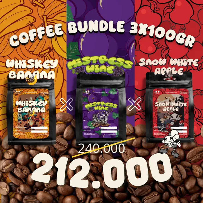 Coffee Bundle (3x 100 gram) roasted beans specialty coffee Bubuk / biji kopi Coffee