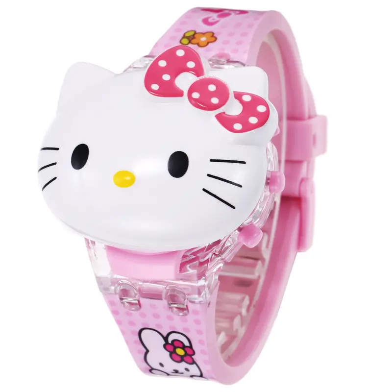 Jam Tangan Anak Digital Ada Musik Lampu Karakter Hello Kitty Hk 3
