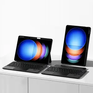 xqxm Case For Xiaomi Pad 6/ 7/ Pro/ Redmi Pad SE 11/ Pad 2/ Pro/ Pocopad Keyboard Backlit RGB Magnet Detachable Stand Magic Keyboard Wireless Horizontal Vertical