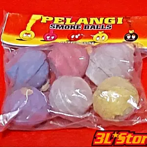 Mainan anak/dewasa jenis bola asap varian warna