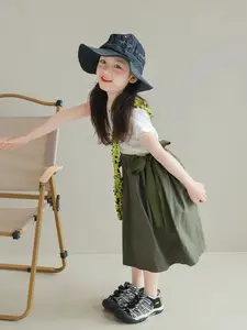 Korea Style Dress Mains Anak Perempuan Dress Design Khusus Baju Anak Peremouan Dress Anak Perempuan