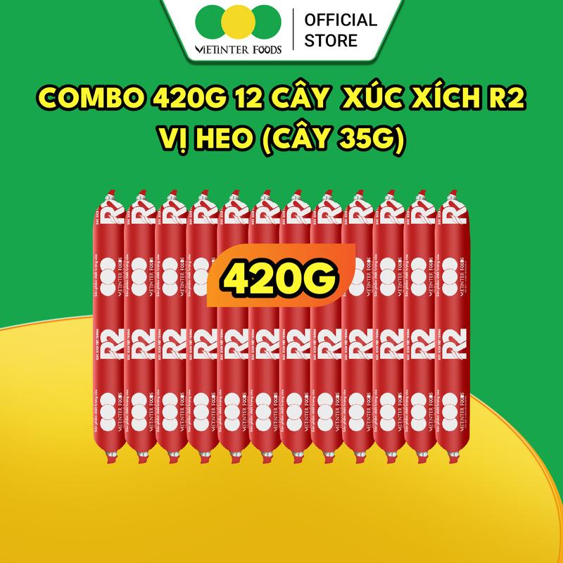 Combo 12 Cây Xúc Xích Dinh Dưỡng R2 Vietinter Foods