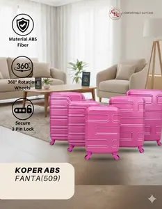 (509) Koper Kabin & Bagasi Sultan Fanta 16, 18, 20, 22, 24 Inch | Anti Pecah 4 Roda 360 Derajat Smart Lock