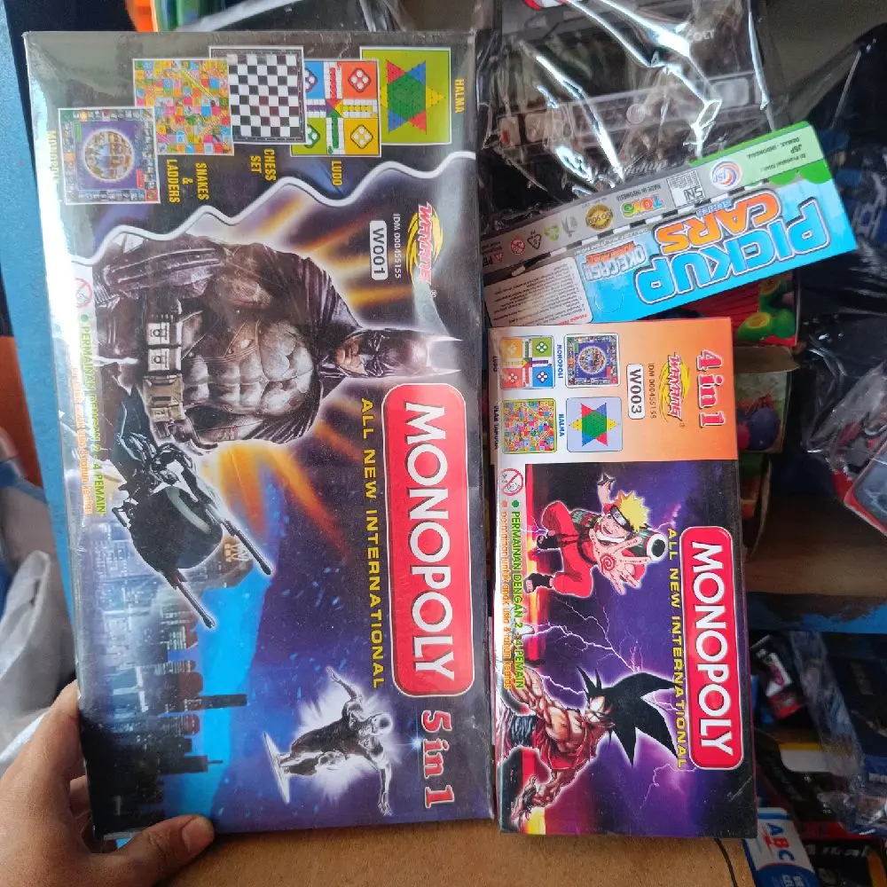 Monopoli 4in1 5in1 All New International Edisi Terbaru Mainan Edukasi Anak