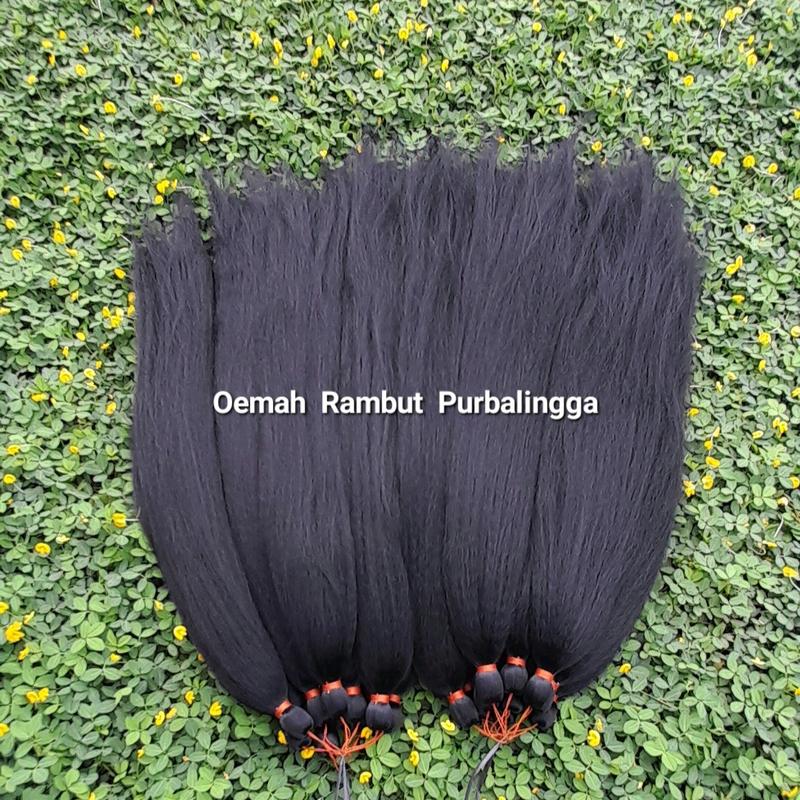 rambut cemara sintetis hitam polos 70 cm - Shop | Tokopedia