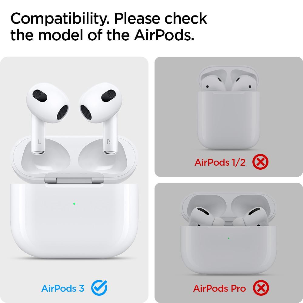 Spigen AirPods 3 Dust Sticker Protector Film Shine Shield - Metallic Silver ASD01986
