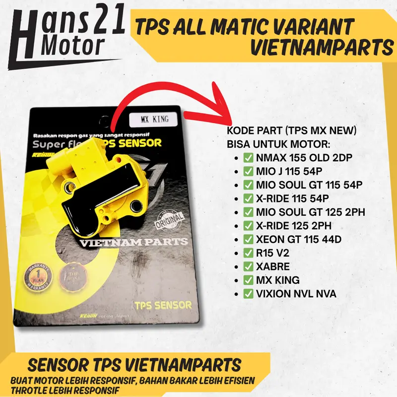 SENSOR TPS VIETNAM SENSOR TPS VARIO BEAT SENSOR TPS RACING VIETNAMPART ORIGINAL UNIVERSAL SENSOR TPS SCOOPY MIO MX KING NMAX 4