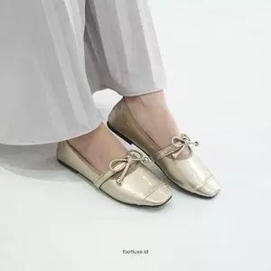Flat Shoes Wanita FootLuxe Floryn Pita Terbaruu - Balet Pita - Flat Shoes Pita