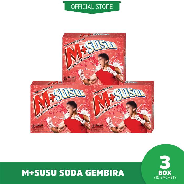 Gambar M+SUSU rasa Soda Gembira (3 Box) dari AMH Official Shop Kota Administrasi Jakarta Barat Tokopedia