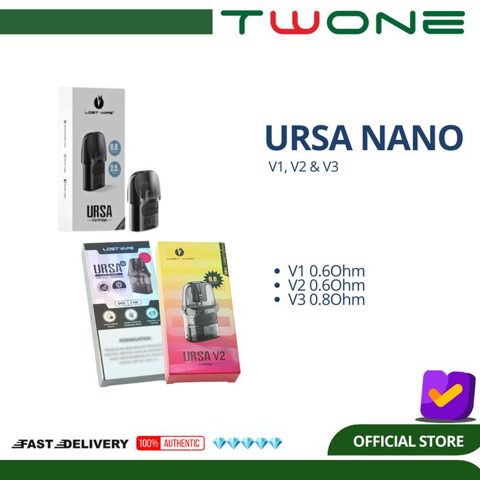 Jual Cartridge Ursa Nano | Ursa Baby Pod Replacement by Lost Vape - V3  0.8Ohm - Kota Administrasi Jakarta Selatan - Twoneofficial | Tokopedia