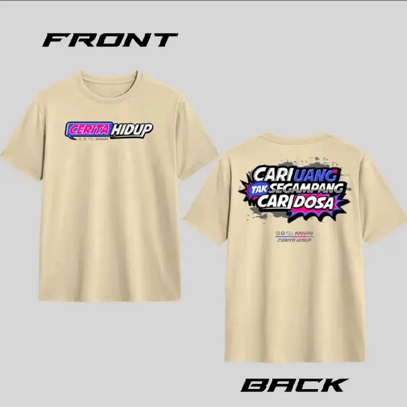Kaos Cerita Hidup / Baju Cerita Hidup Distro T-shrit Pria Wanita 0