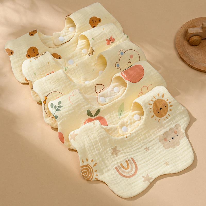 Lavelee Shop | Celemek Bayi Lingkaran 360 / Bib Slabber Bayi Besar Cotton / Tatakan Air Liur Anak / Celemek Makan Bahan Tebal Halus Lembut Premium Motif BB08 1