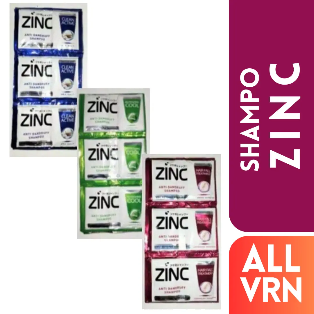 ZINC Shampo Renceng 10ml - Shampoo untuk Rambut