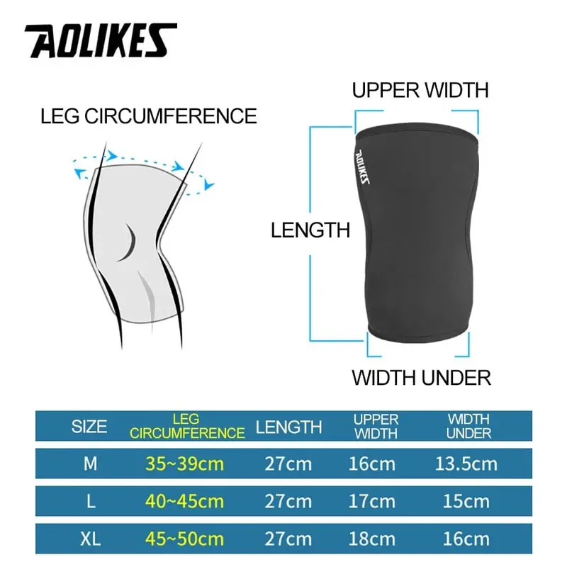 AOLIKES 7904 Knee Support Pelindung Lutut Knee Pad Dekker Deker Run Gym Fitness 3