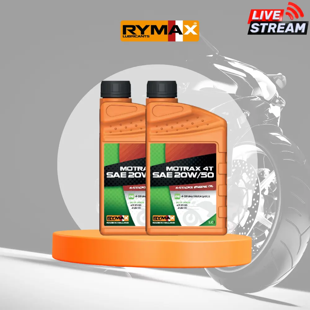 [LIVE] Combo 2 chai Dầu nhớt xe máy Rymax Motrax 4T SAE 20W50