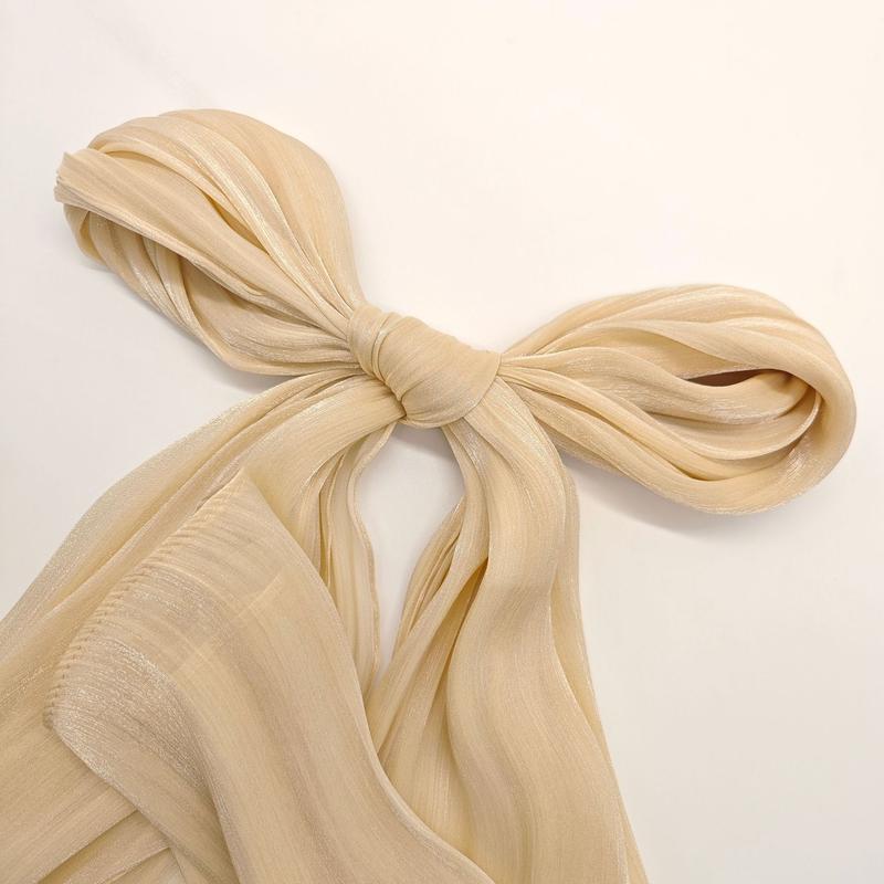 Product Introduction of Summer New Solid Color Soft and Shiny Silk Scarf Long Scarf Headscarf Shawl 11