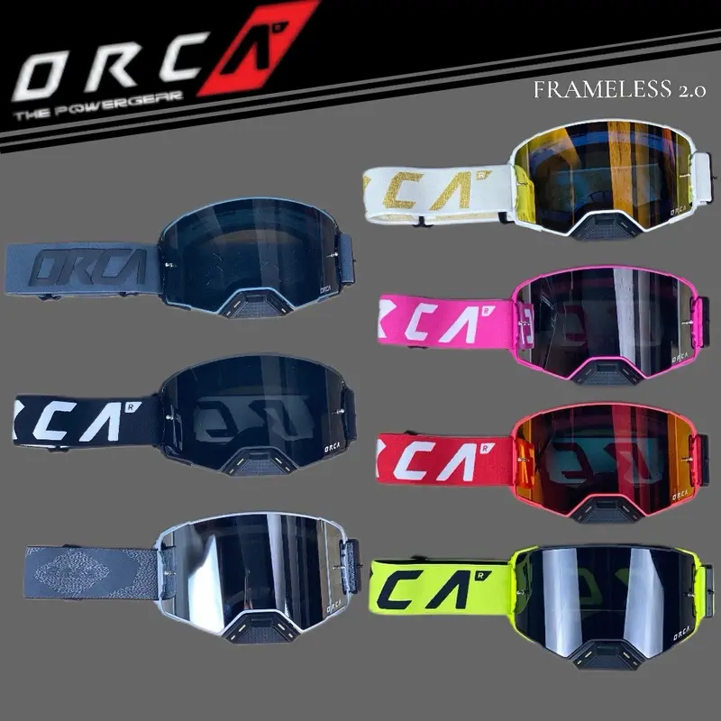 Kacamata Motorcross MTB Sky Original Anti Ngembun Goggle Orca Frameless 2.0 0
