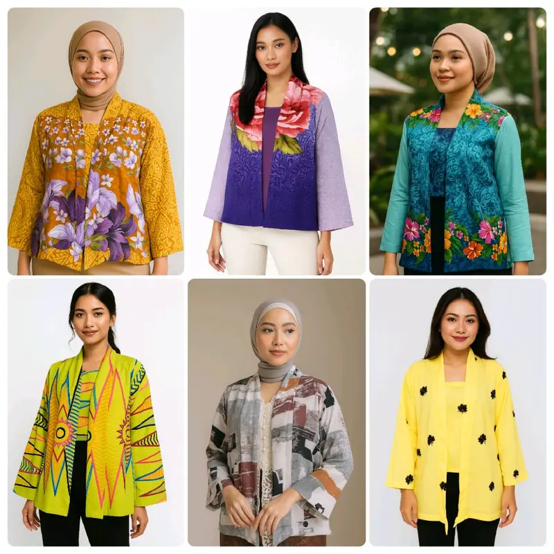 Baju Kebaya Nenek Tradisional Premium All Size - Bahan Super Halus dan Lembut 0