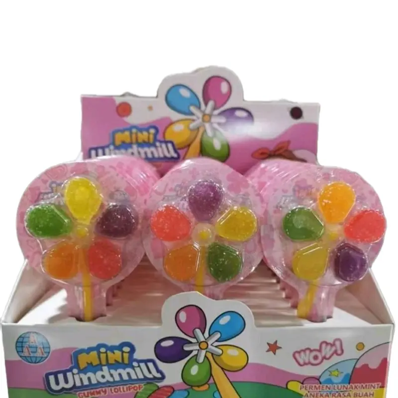 Lollipop Gummy Permen Lunak Kincir Lolipop Candy Snack 0