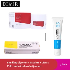 Bundling Niaclear + Glycore 8% / Kulit Cerah Bebas Jerawat