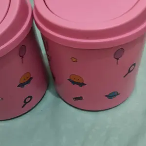 YAWANG Geraldine MiniBin - Tempat Sampah Mini Plastik PP Tebal Anti Jamur & Fungsional dengan Stiker Karakter Lucu Hijau Tosca