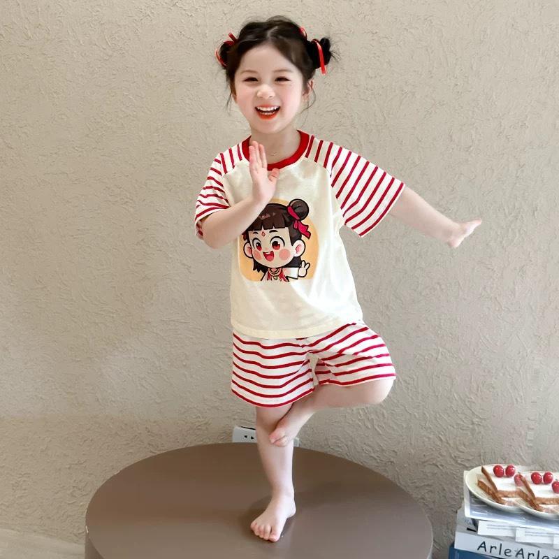 Product Introduction of Thời trang trẻ em, bộ quần áo hè cho bé 9-21kg mẫu Tam Thái Tử cute, dễ thương 34