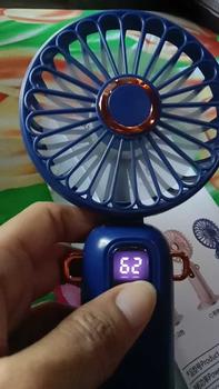 Product Review of CID39 Kipas Angin Lipat Mini Portable LED Display 5-Speed Wind Adjustment Kipas Genggam Kipas Kecil Foldable from T**e S**a 2