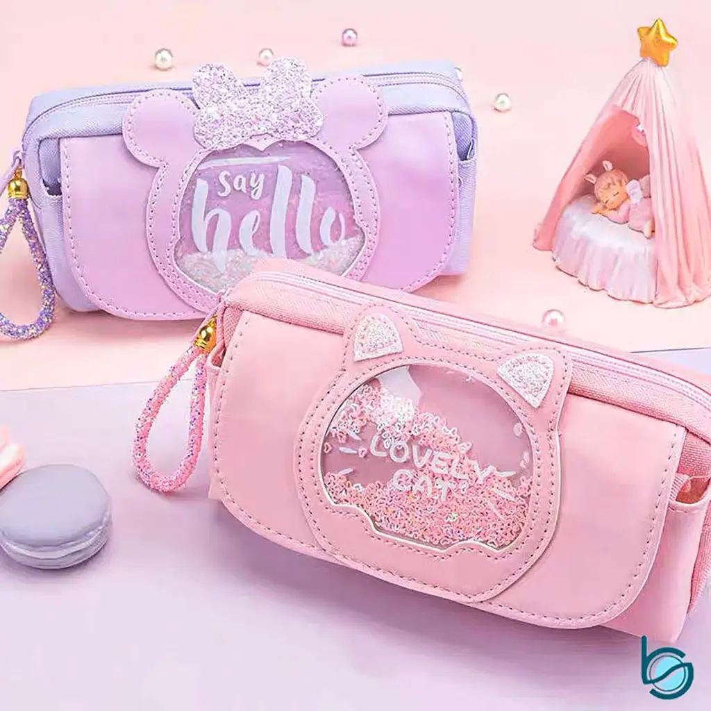 ST- Kotak Pensil Lucu Kapasitas Besar/Tempat Pensil Cewek Manis Lovely Anak Sekolah - Best Stationary