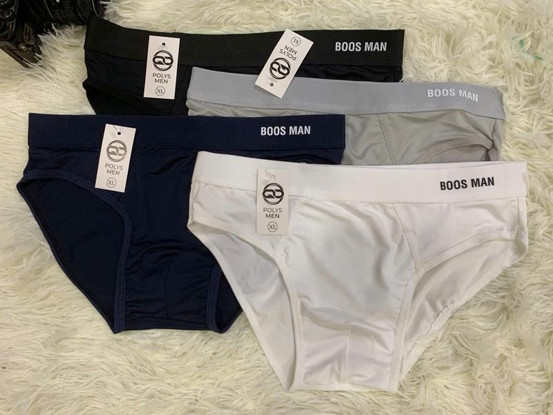 Combo 4 Quần Sịp Chéo Boos Man.Chất Liệu Thun Lạnh Cotton Cao Cấp Co Giãn 4 Chiều 0