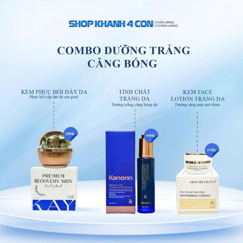    MÃ 13   COMBO 4: KEM DÀY DA + KEM LOTION + TINH CHẤT DƯỠNG TRẮNG    TẶNG CHỐNG NẮNG LỚN   