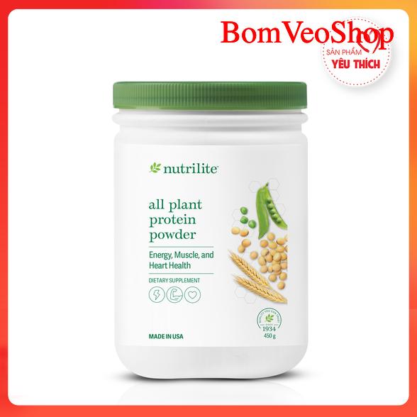 Protein Nutrilite Amway All Plant Protein Powder Đạm Thực Vật 450g BomVeoShop Thực Phẩm Bảo Vệ Sức Khỏe