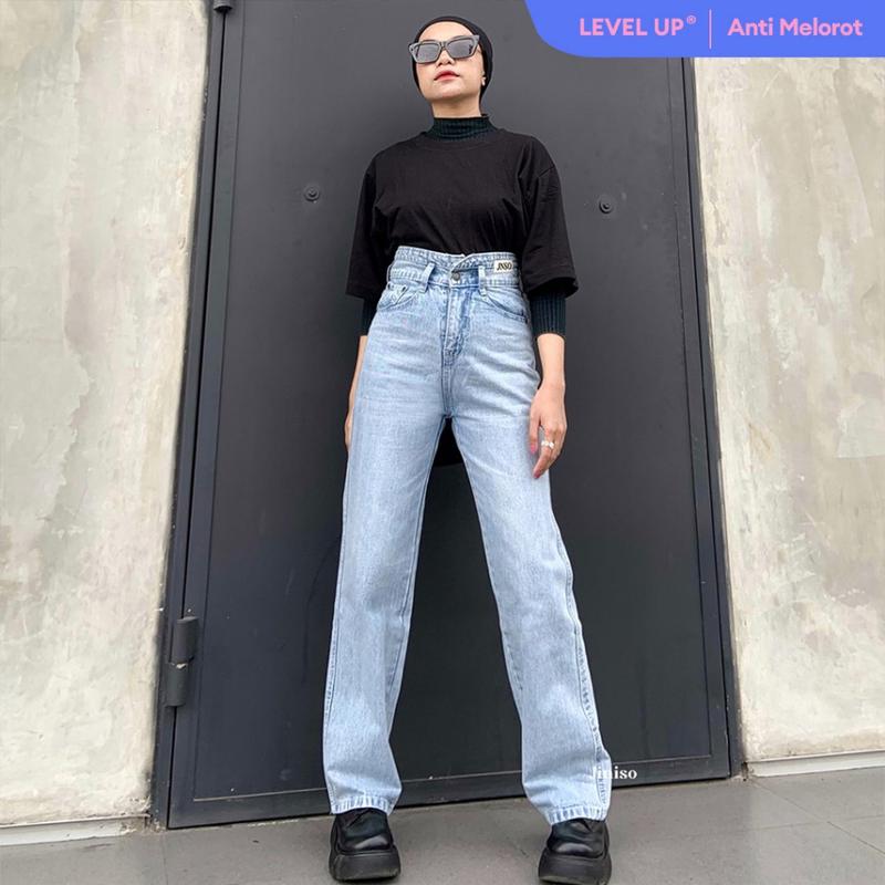 JINISO - Ultra Highwaist Loose Jeans 222 LEVEL UP 0