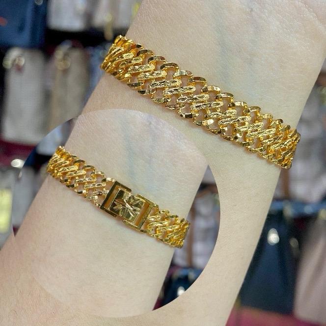 Benika Accesories - Gelang Tangan Rantai Wanita Xuping Jewellry Lipan Dove 1.2cm 1.5cm - Korean Style Anti Karat Aesthetic - Aksesories Fashion Trendi 2023 - Titanium Simple Elegand Mewah - Bracelets Kulit Perhiasan Permata 8