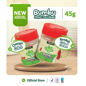 [NEW] Nayz Bumbu MPASI Fortifikasi  Rasa Ayam & Sapi –  Dengan Sayur Organik – Rendah Gula & Garam – Gurih Sehat – BPOM & Halal - 45gr