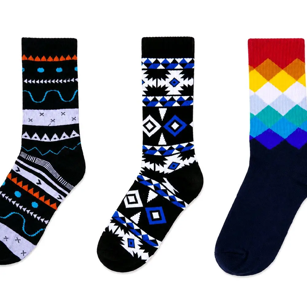 kaos kaki old school dewasa panjang motif bahan pe bisa request warna