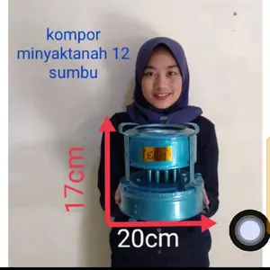 KOMPOR MINYAK TANAH 12 SUMBU Ukuran 17cm x 20cm untuk Penggunaan Rumah Tangga