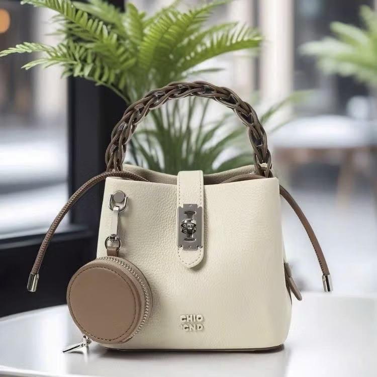 [Tặng Ví Tròn] Túi Chi.O cầm tay đeo chéo,túi xách nữ da sần hạt gạo phong cách Hàn Quốc quai sam đi chơi,đi cafe,đi tiệc SH150