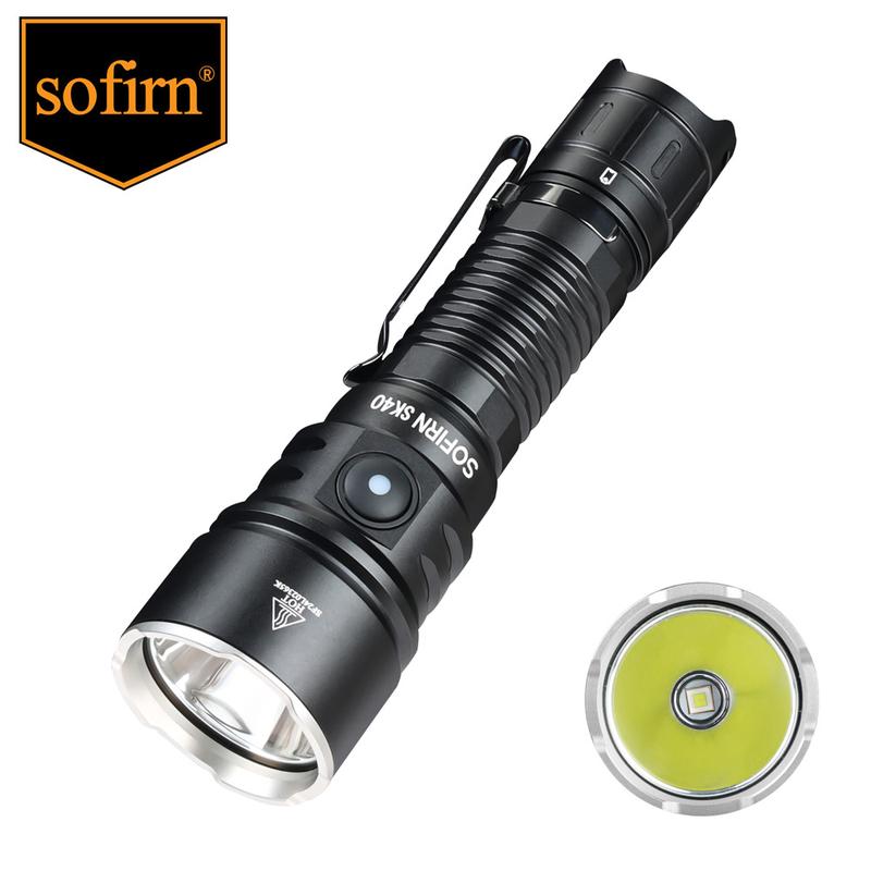 Đèn Pin Chiến Thuật Sofirn SK40 3200 Lumen 21700 5000mah Hạt Đèn SFT40 Có Thể Sạc Lại EDC Với Đèn Chiếu Điểm 580m Đèn Chiếu Điểm Công Tắc Kép Ném Dài Thích Hợp Cho Cuộc Phiêu Lưu Ngoài Trời