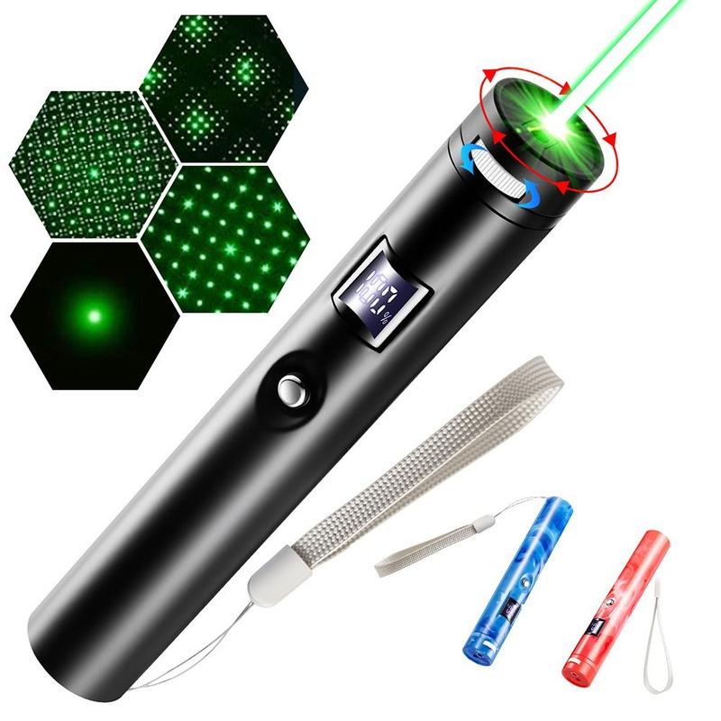 Bền bỉ Di động Bút chỉ tia laser xanh Màn hình kỹ thuật số Có thể sạc lại bằng…