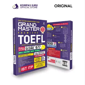 Buku TOEFL Terlengkap Grand Master Premiere TOEFL TOEIC Standar ETS (Educational Testing Service) - Kompas Ilmu buku toefl