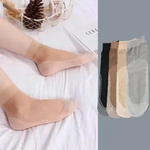 Ninabobo KK007 Kaos Kaki Stocking Pendek Tipis Transparan Halus Stoking Wanita Dewasa Perempuan Ankel