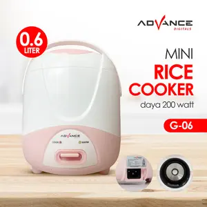 Advance Digitals - Mini Rice Coocker G06 - Rice coocker kecil untuk anak Kosan - Berdaya kecil/Low watt Listrik