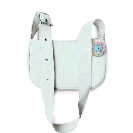 Slingbag Canvas Wanita FDF Slempang Bahu Cremy - Selempang Kanvas 7