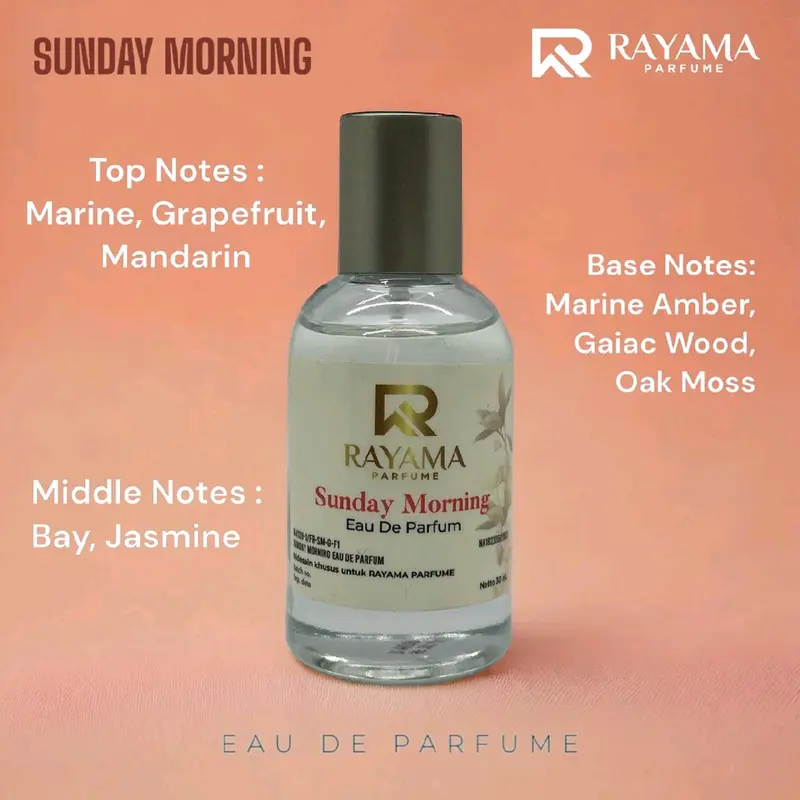 Sunday Morning EDP Parfume Wangi meninggalkan jejak - BPOM 0