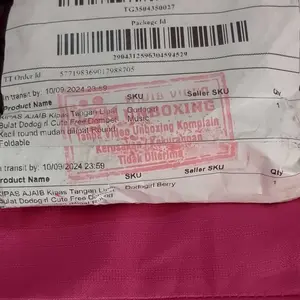 KIPAS AJAIB Kipas Tangan Lipat Bulat Dodogirl Cute Free Dompet Kecil round mudah dilipat Round Foldable portable random