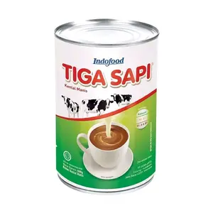 Susu Kental Manis Tiga Sapi Kemasan Kaleng - Produk Susu Kental Manis - Milk, Baking