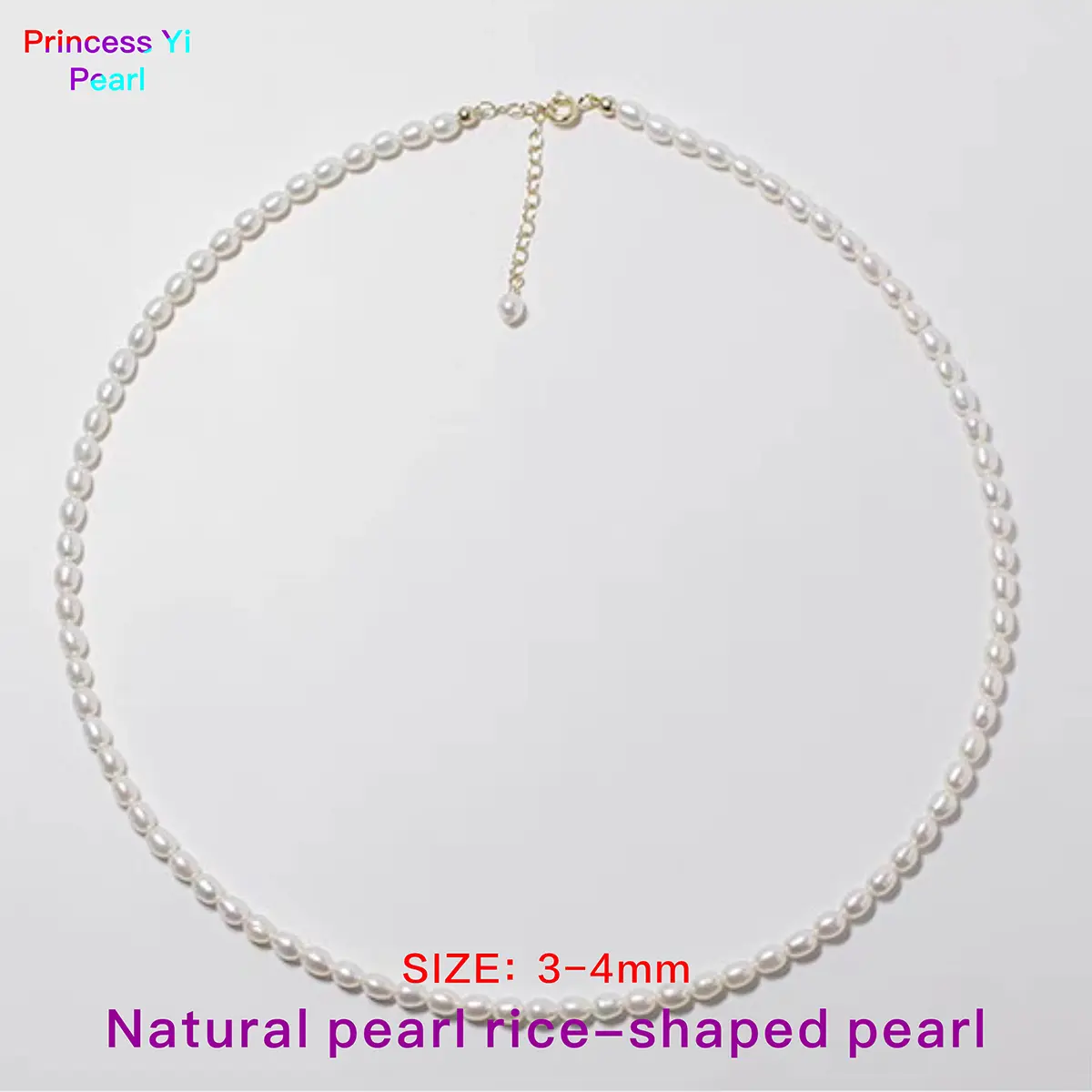 Yifei Pearl Natural Freshwater Pearl Necklace Freshwater Pearl Natural Genuine Pearl Necklace Natural Freshwater Seedless
