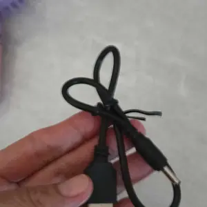 Kabel Charger Kipas Portable USB to DC 5V Colokan Bulat 3.5mm panjang 30cm Laptop